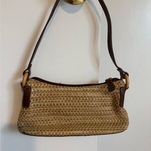Relic Tan and Brown Woven Shoulder Bag
